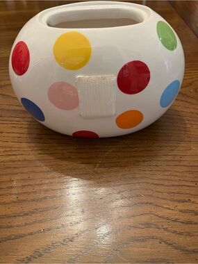 Coton Colors "Happy Everything" Dot cookie jar, mini, no lid